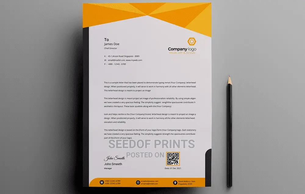 Letter Head (Printing)