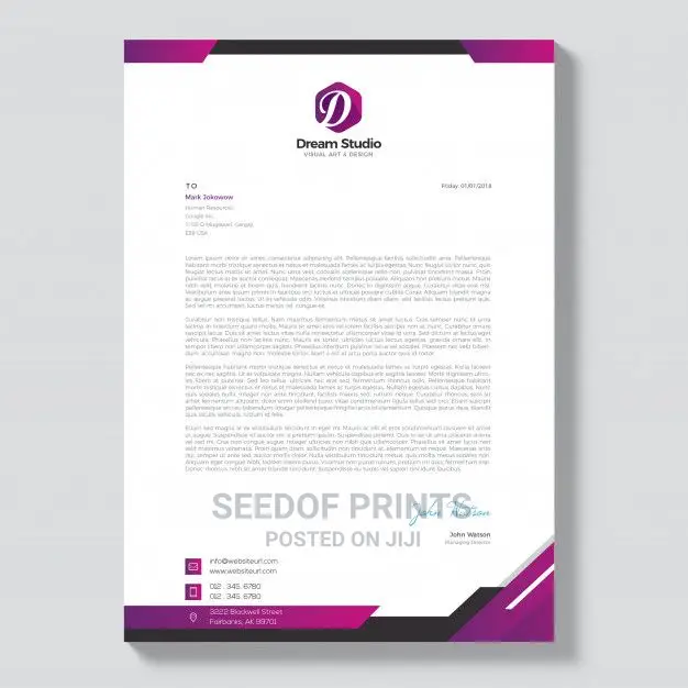 Letter Head (Printing)