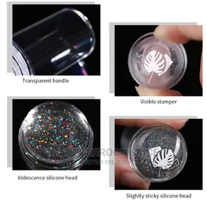 Silicone Transparent Nail Art Stamping Kit Manicure Template