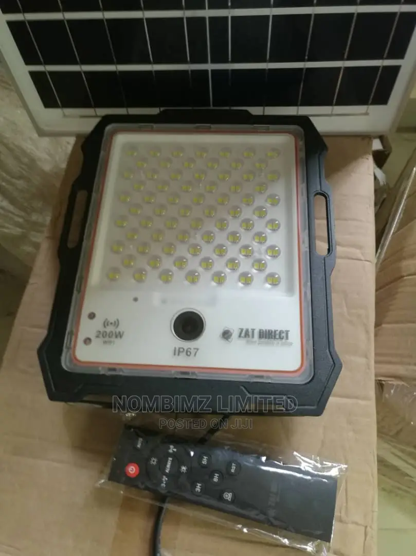 Nombimz 200w CCTV All in One Solar Flood Light With Camera