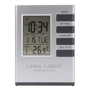 1pcs Multi Function Pen Pot LED Digital Alarm Clock Office