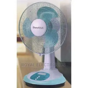 Brand New Duravolt Table Rechargeable Fan 12 Inches