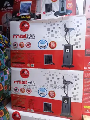 Andrakk 18" Reachargeable Mist Fan (Water Fan) - Usb+Solar