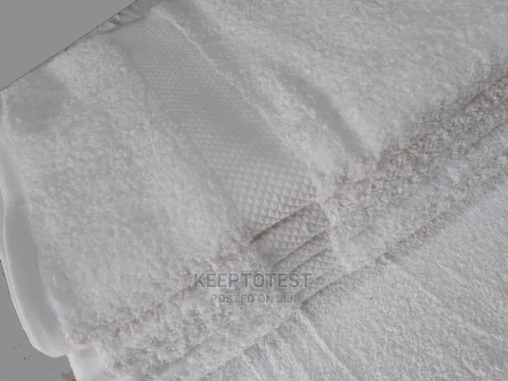 100% Cotton Pure White Extra Large Towels (12pcs)