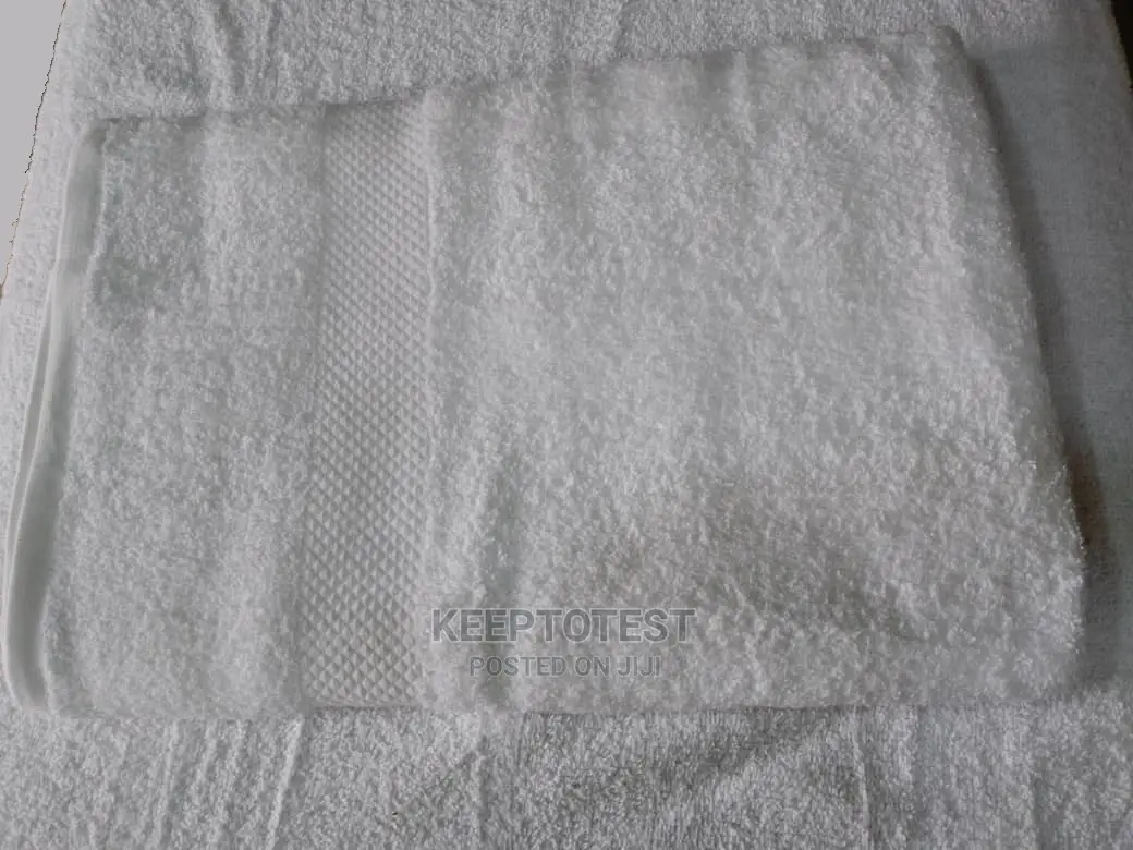 100% Cotton Pure White Extra Large Towels (12pcs)