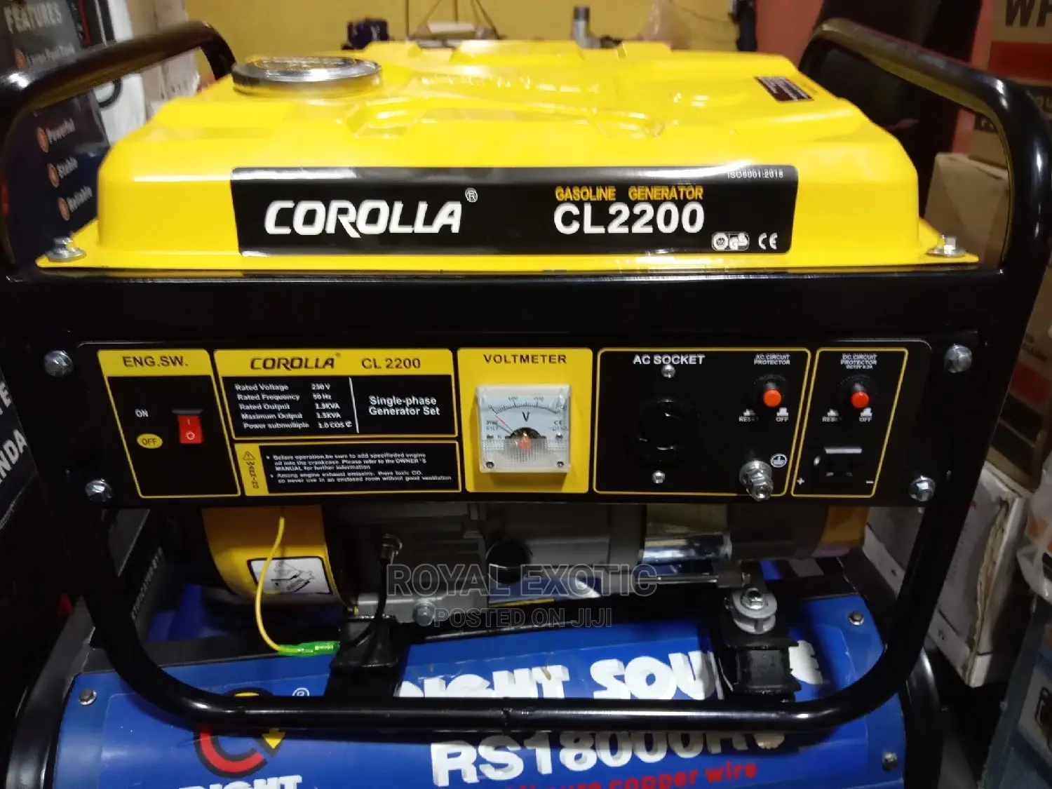 1.5kva Corolla Generator 100% Copper