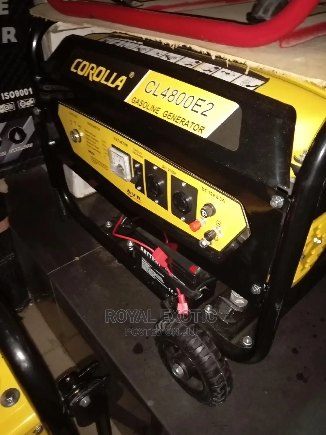 3.5kva Corolla Generator 100% Copper With Tyre N Key Starter