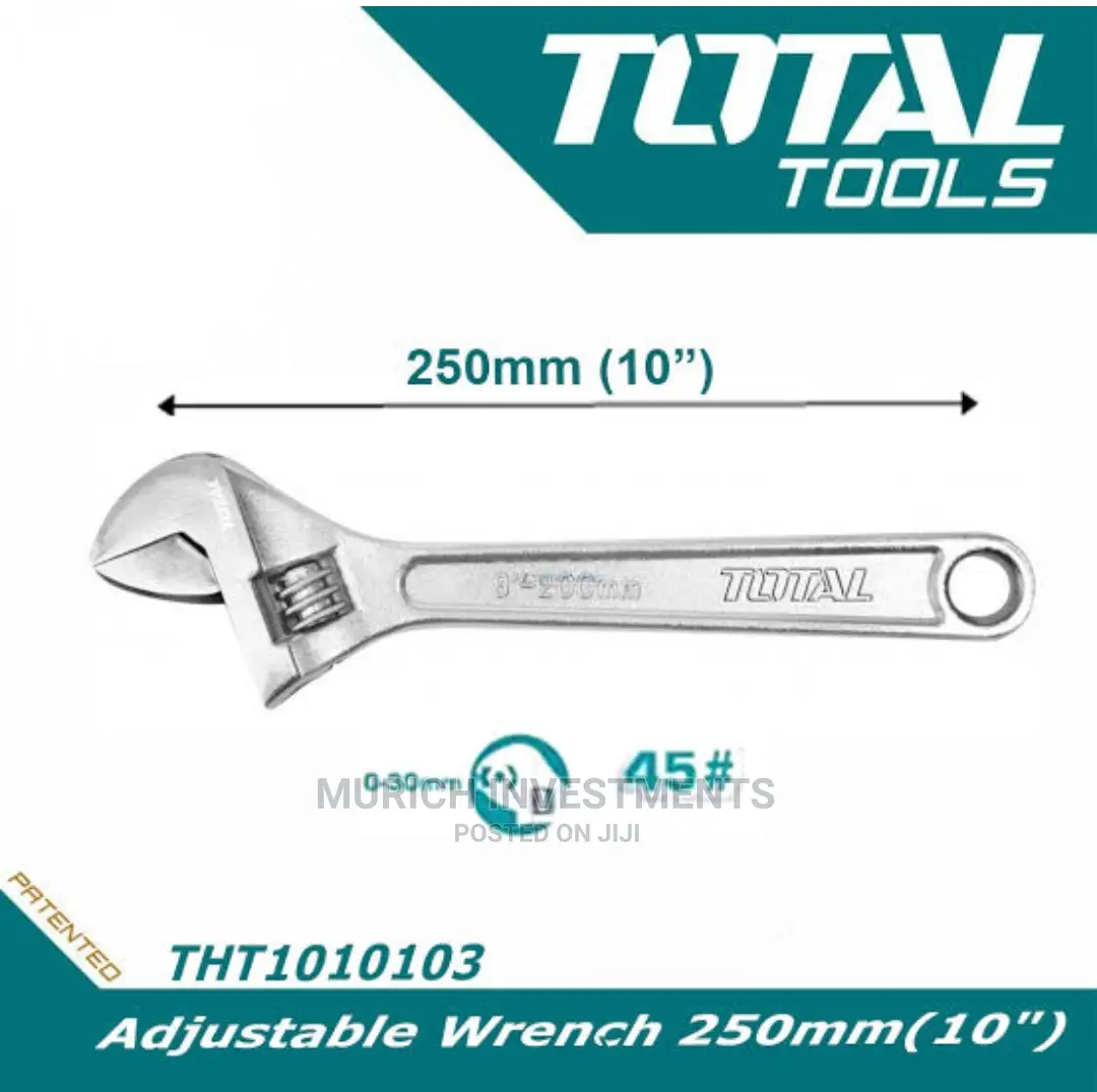 Total Adjustable Wrench 10"