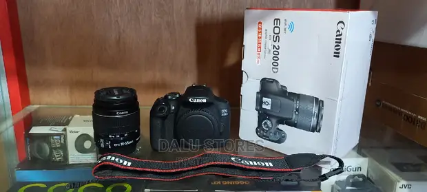 Canon EOS 2000D DSLR Camera and EF-S 18-55 Mm in Ikeja Photo