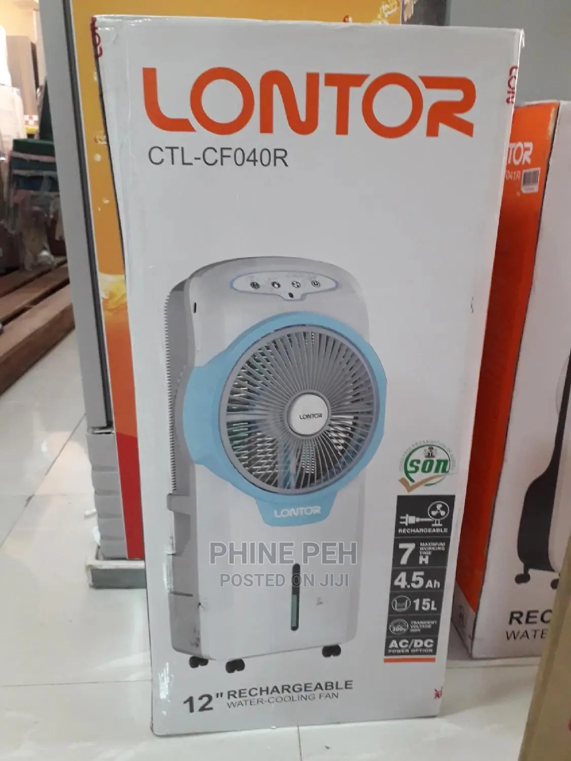 Lontor Rechargeable Mist Fan
