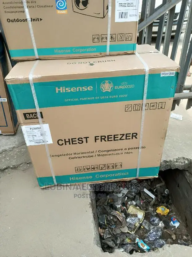 Brand New HISENSE(Model260)Chest Freezer/External/Silver