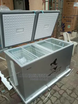Brand New SNOWSEA 600litter Double Door Chest Freezer/Silver