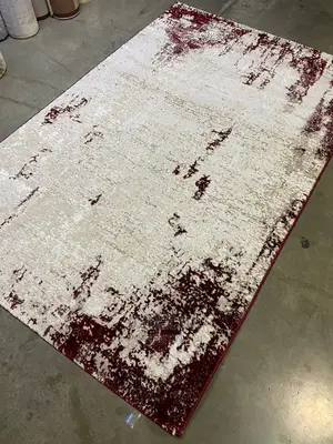 Wine Color Pattern Center Carpet