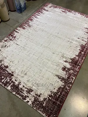 Wine Color Pattern Center Carpet