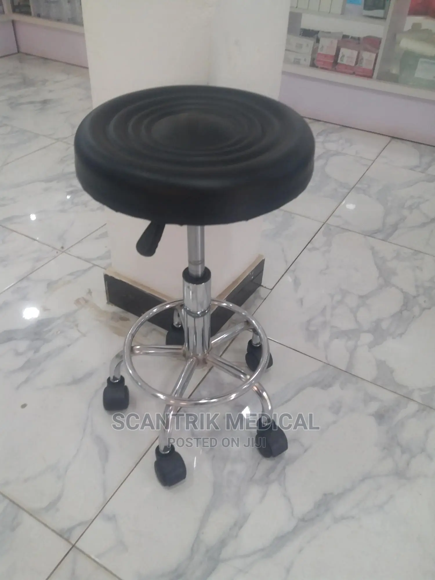 Height-Adjustable Lab Stools