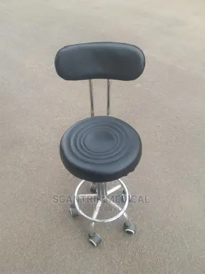 Height Adjustable Padded Science Lab Stool, Backrest