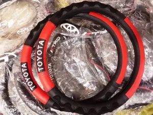 Toyota Steering Cover Red and Black