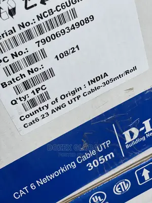 D-Link 23AWG Cat 6 Copper Cable
