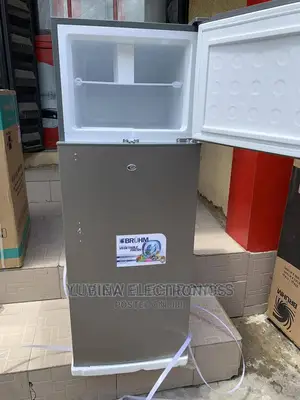 Brand New BRUHM 200L Double Door Fridge/External/Silver