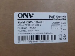 ONV: H1024PLS 24 Port POE Switch With Long Distance Support