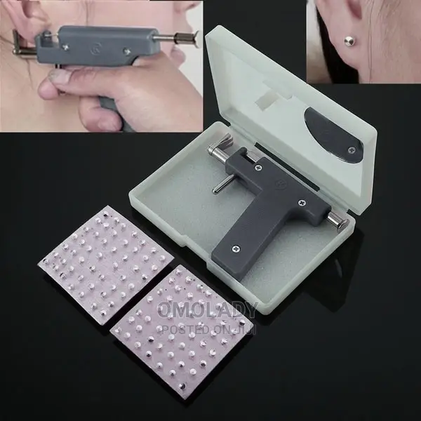 Ear Piercing Gun Set With Earrings