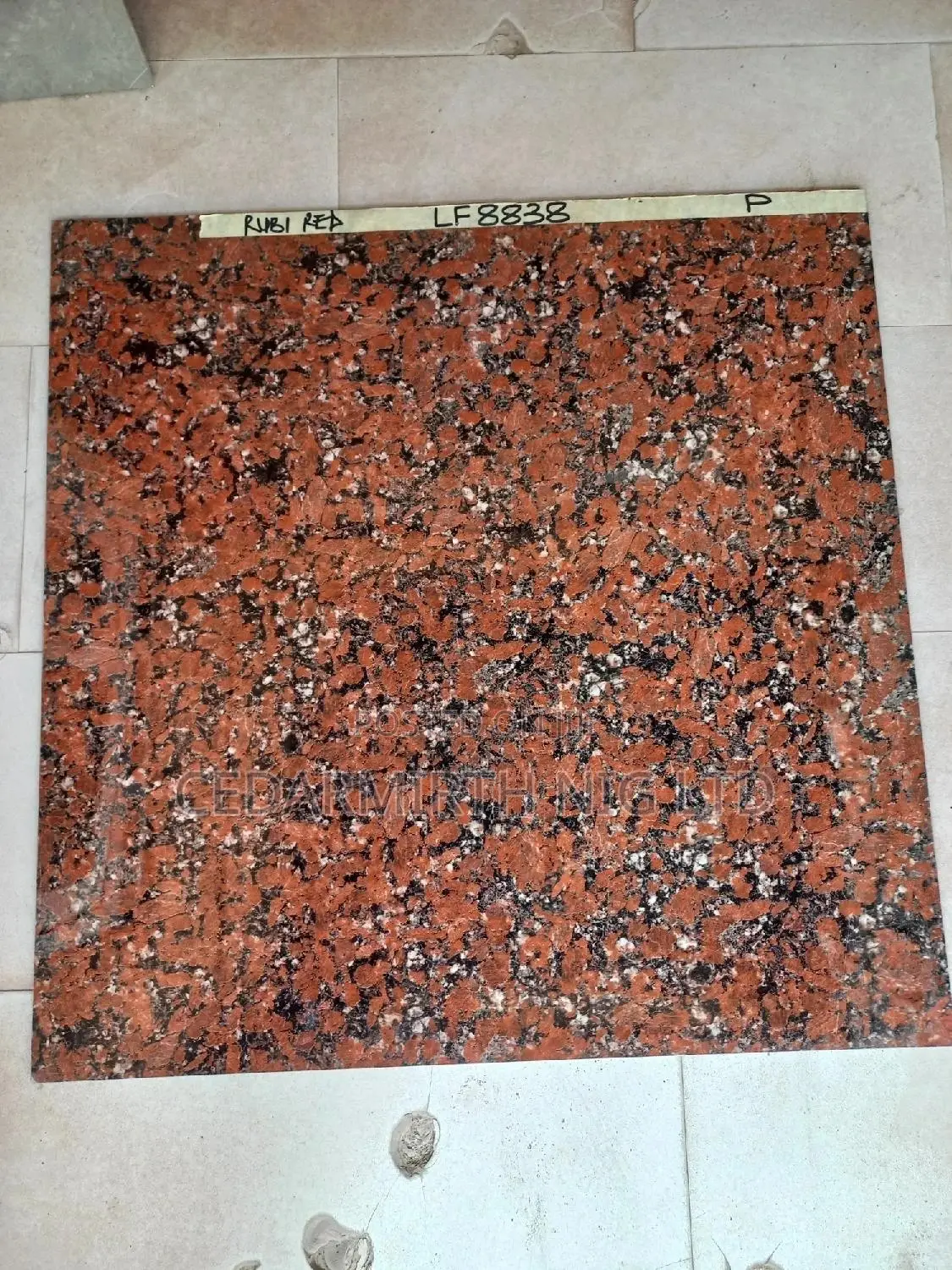 Ju LF8838 Red Spotted Tiles