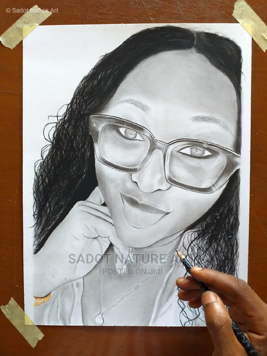 Pencil Drawing Artwork Frame