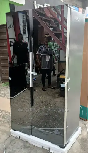 Hisense Black Mirror Side by Side (Water Dispenser)-Fridge