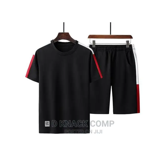2-piece T-shirt And Short-black