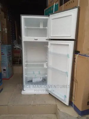 Bruhm Standing Two Door Fridge Up Freezer and Down Fridge.