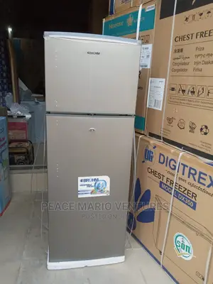 Bruhm Standing Two Door Fridge Up Freezer and Down Fridge.