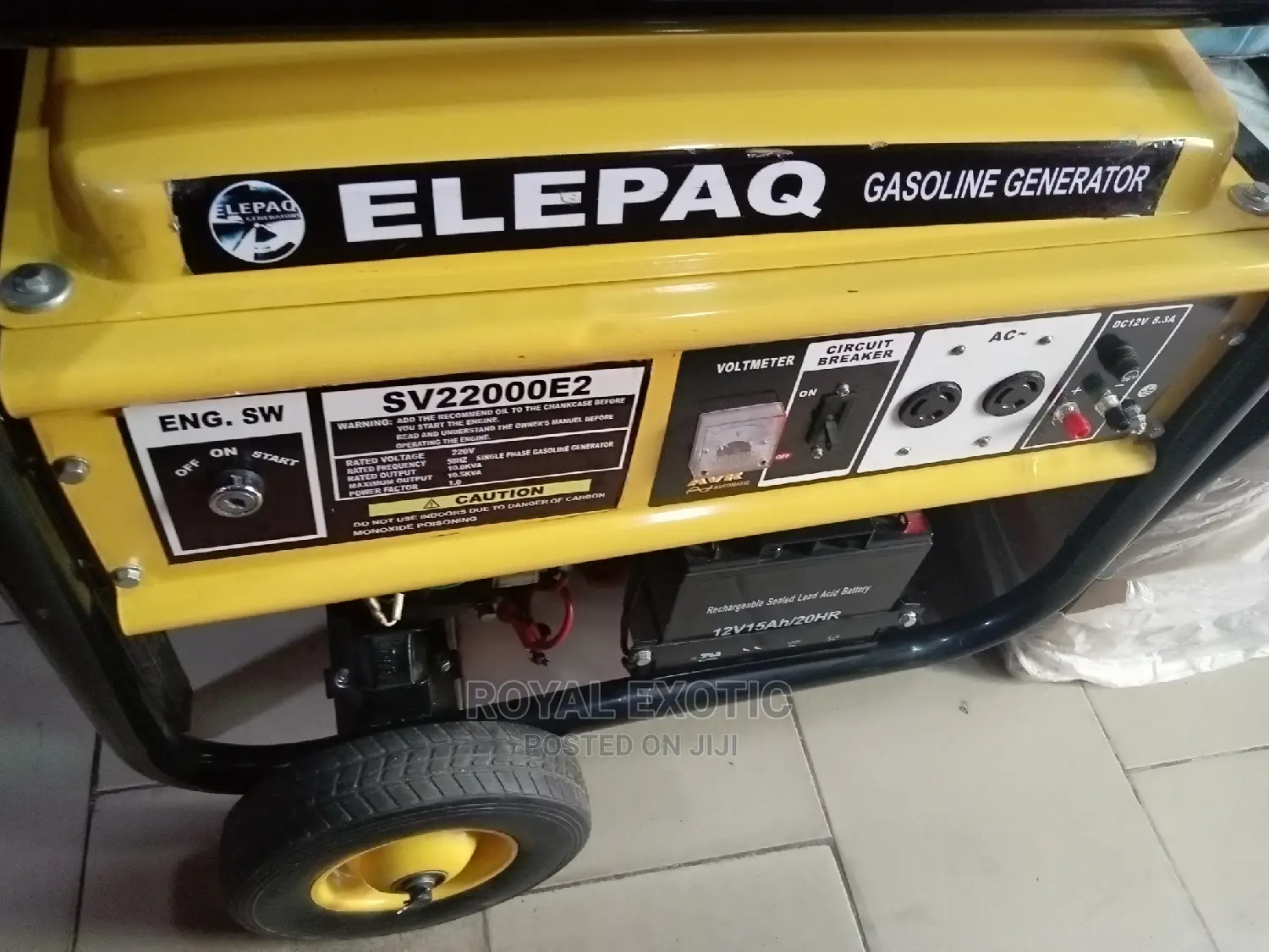 4.5 Elepaq Generator With 100% Copper With Key Starter