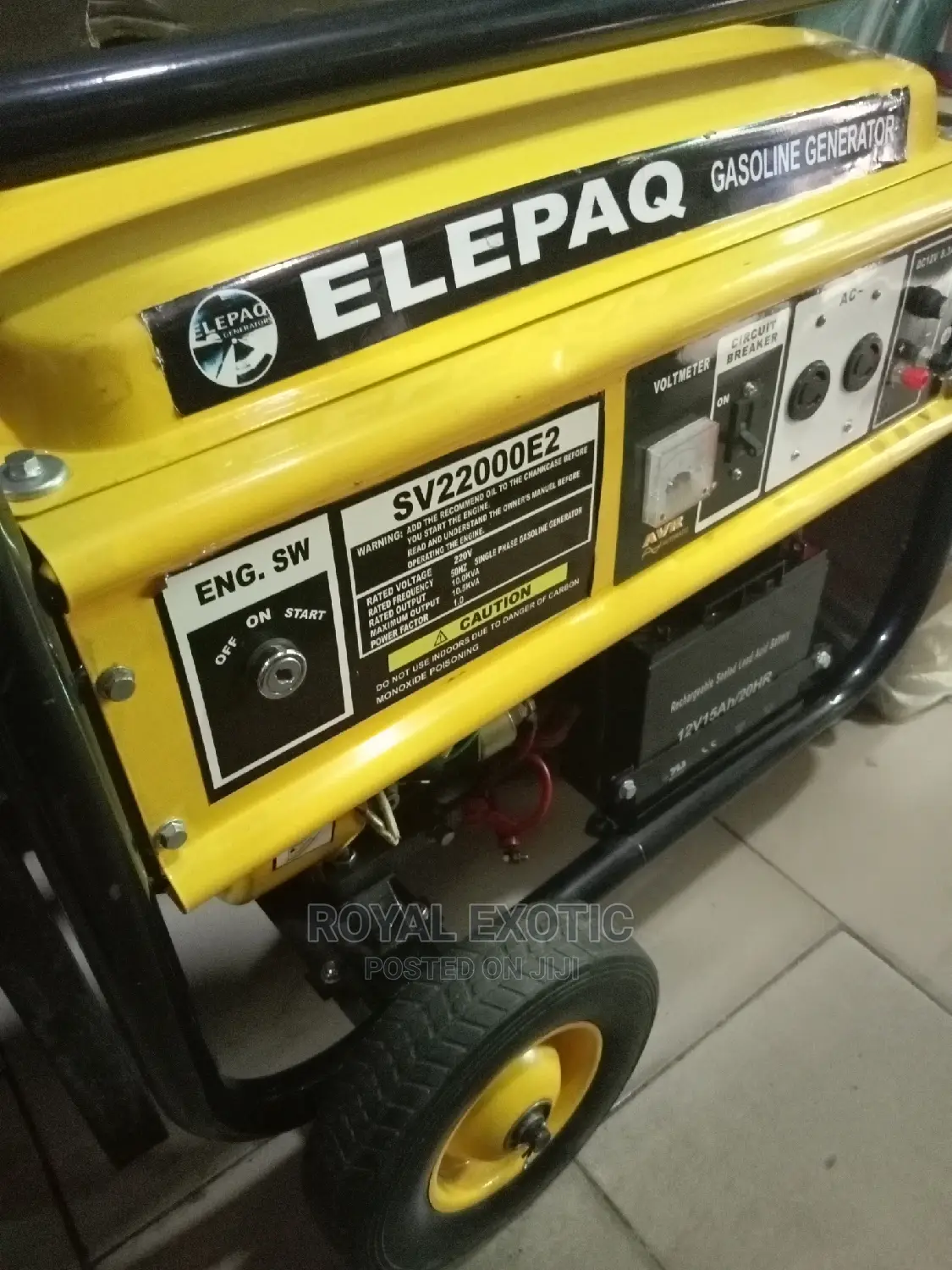 4.5 Elepaq Generator With 100% Copper With Key Starter