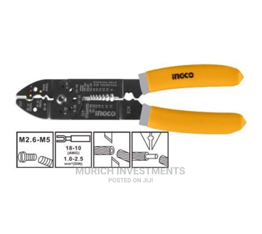 Ingco Plier Wire Stripper 215mm