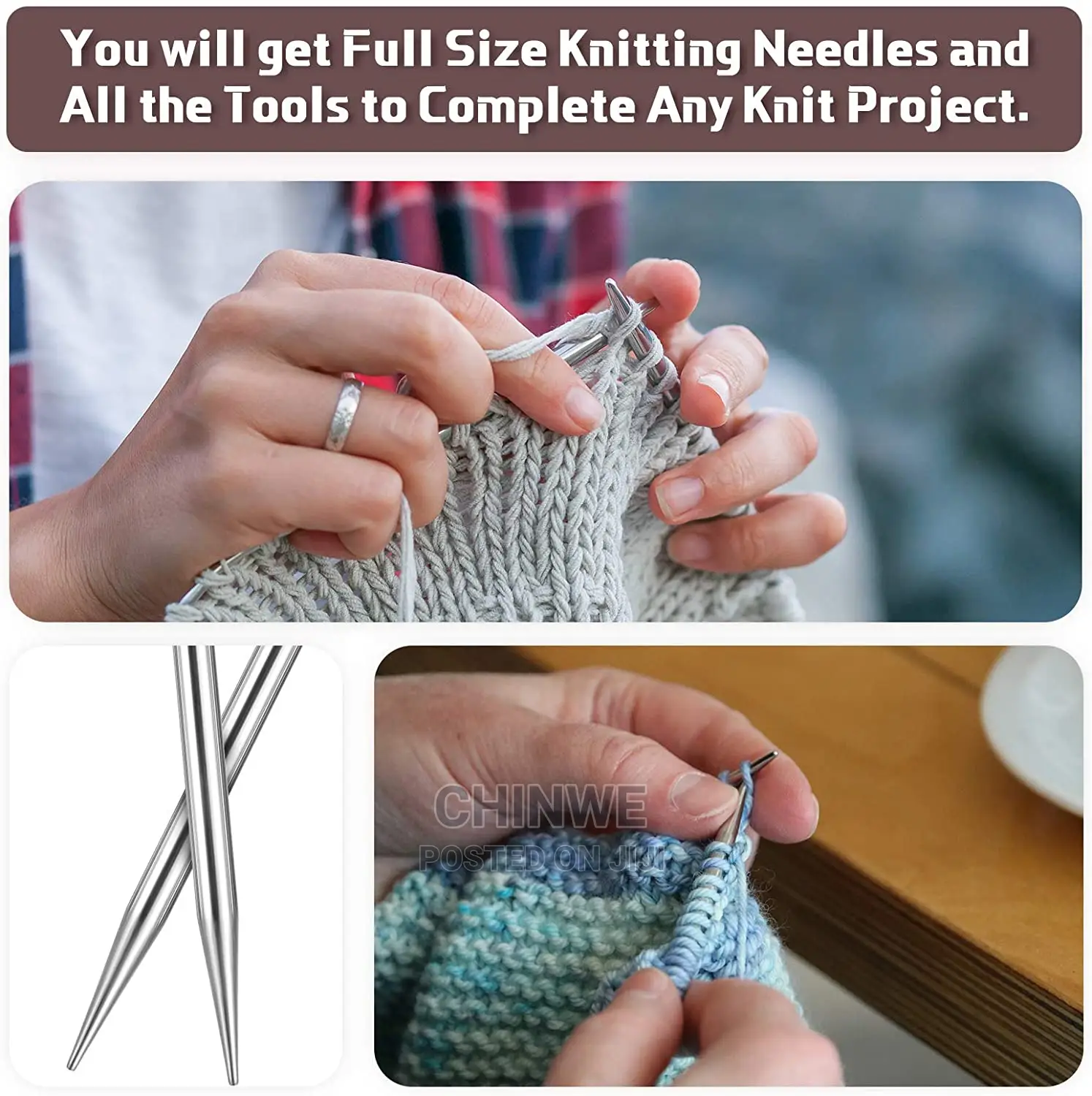 Straight Knitting Needles 4mm