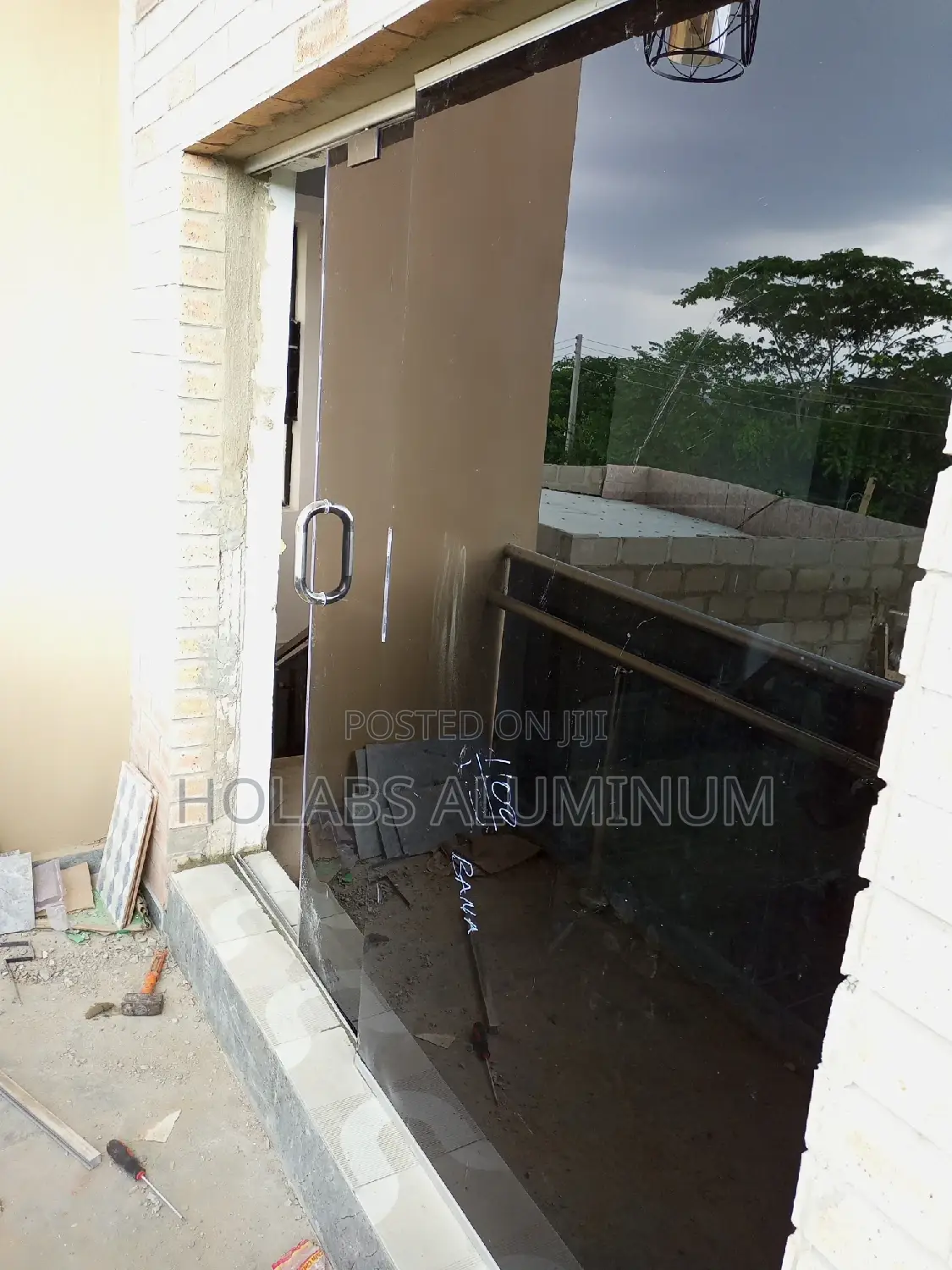 Framless Sliding Door