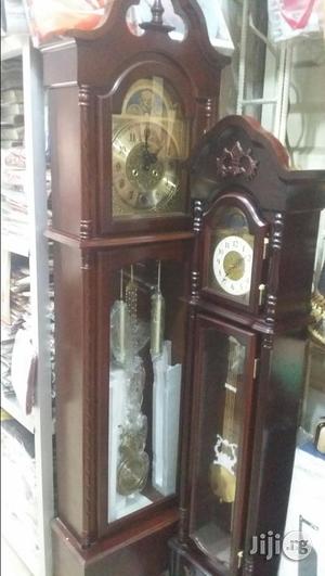 German Hermle Ground Father Clock With Pendulum