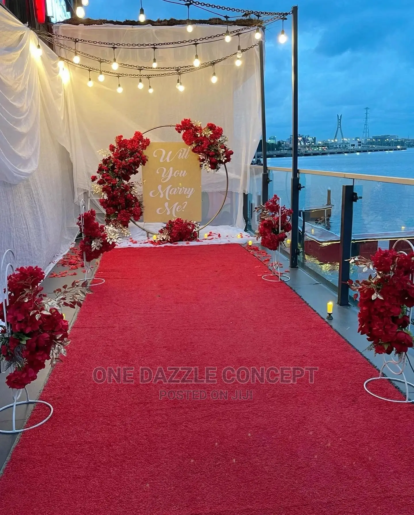 Marry Me Proposal Decoration