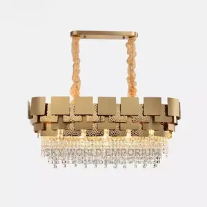 Crystal Designer Oval Chandelier