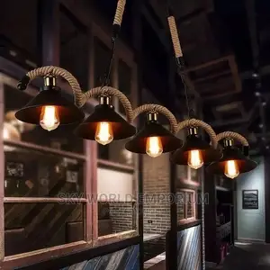 Loft Style Rope Vintage Chandelier