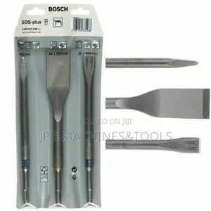 3-Piece Long Life SDS Plus Chisel Set (For Concrete
Bosch)