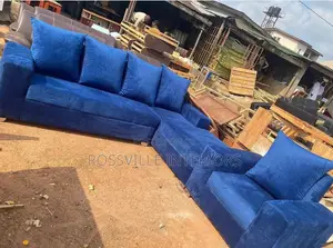 Premium L Shaped Sofa Set Single Seater Throw Pillows