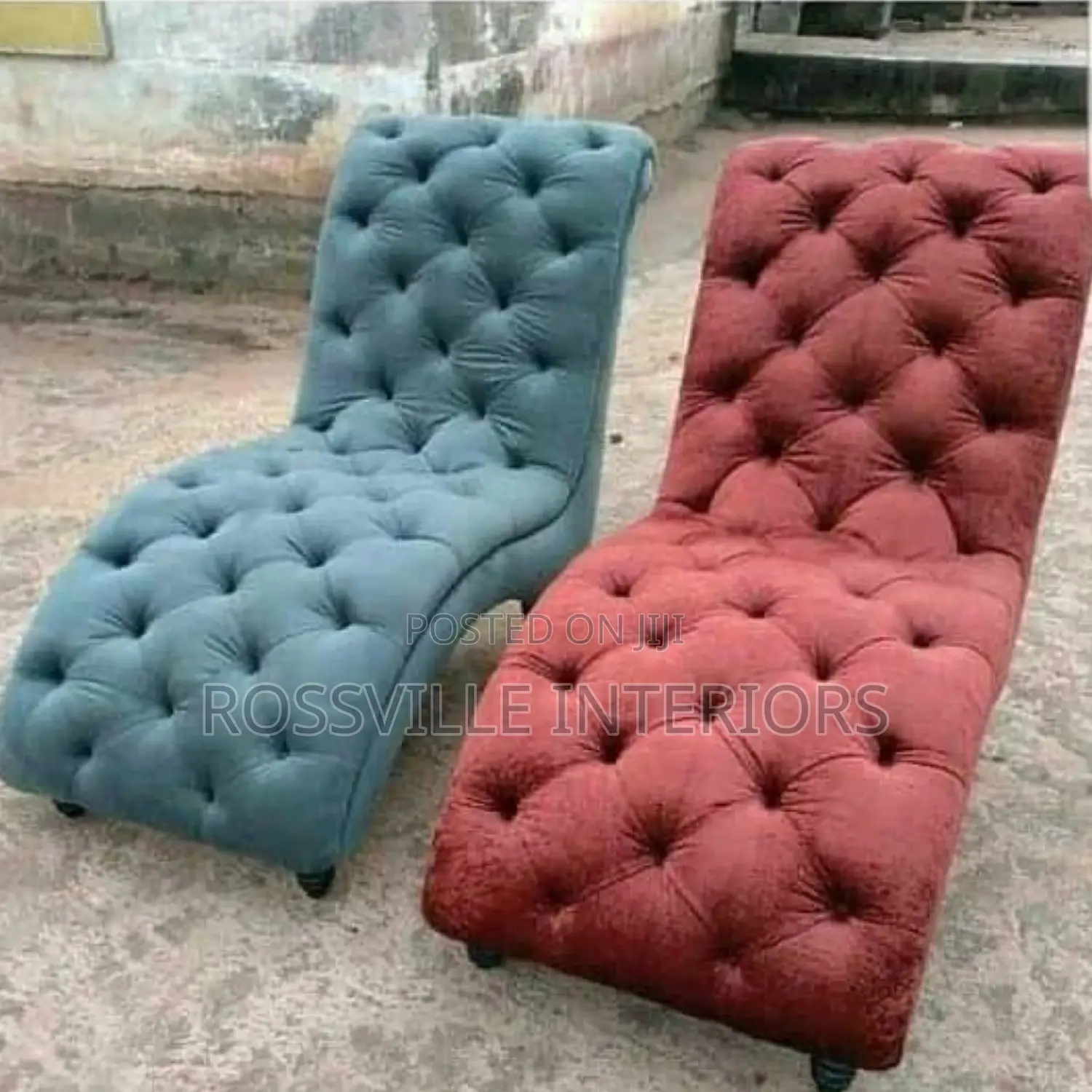 Velvet Armless Lounge Sofa