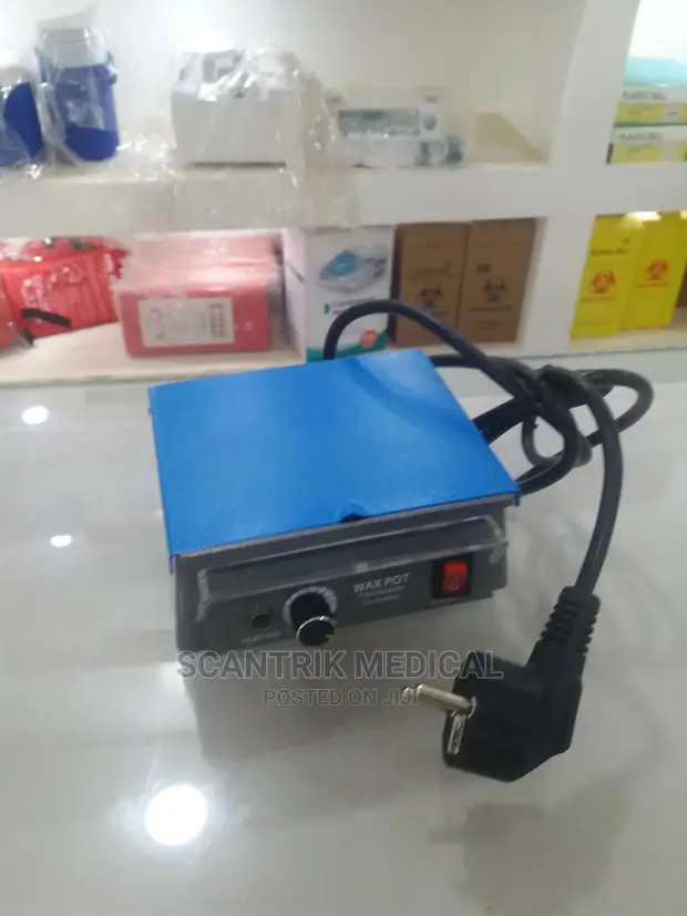 3-Well Dental Lab Wax Heater Pot - Analog Melter With Temp Control (60°F-270°F)