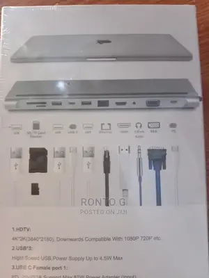 11 Ports Usb-C HDTV Multifunction Adapter