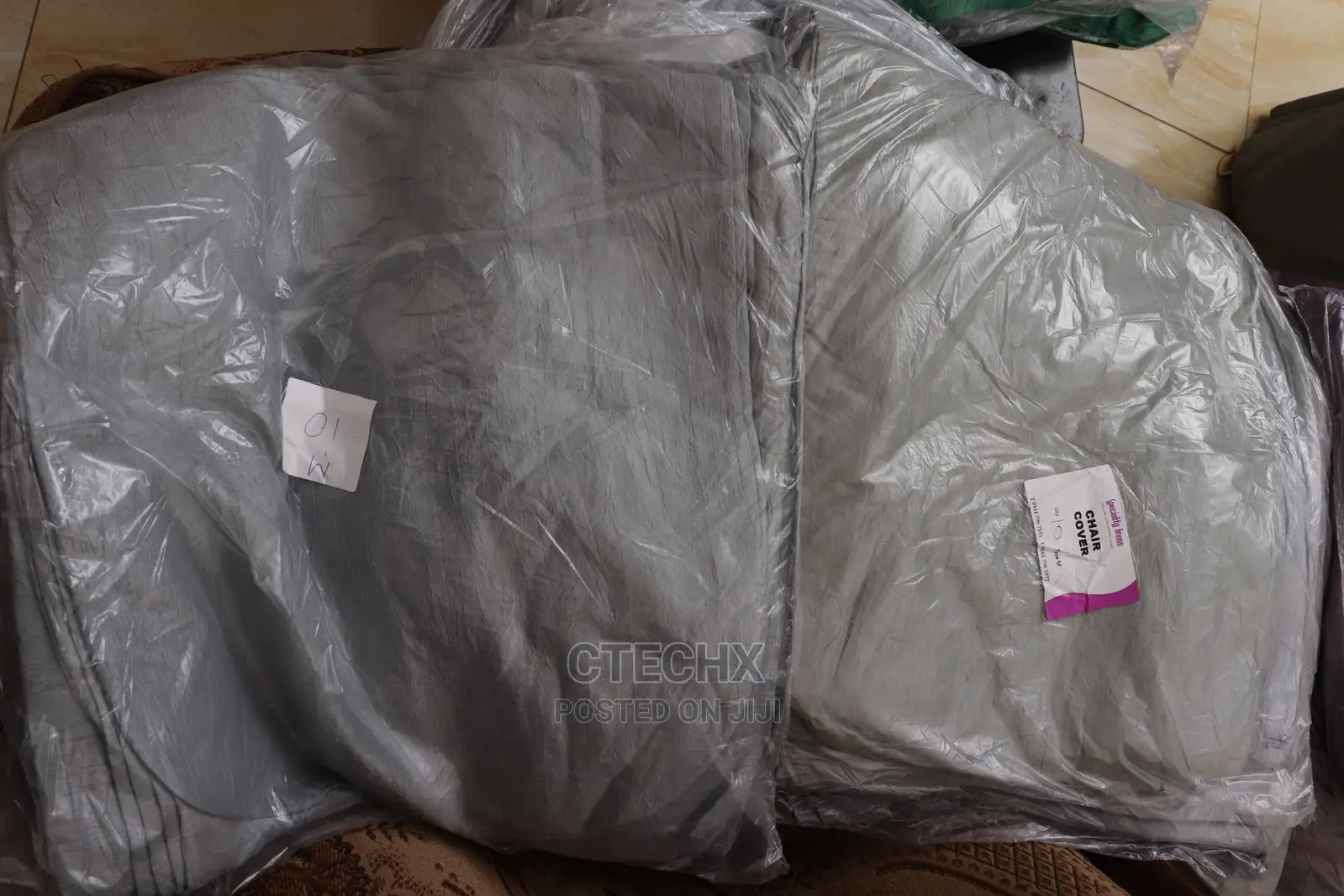 Ctechx Gray Chair Covers for Events.