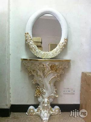 Unique Mirror With Standard Base Console