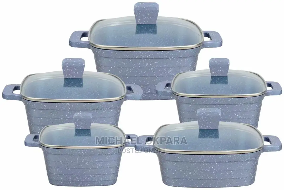 5 Sets 10pieces Granite Pot