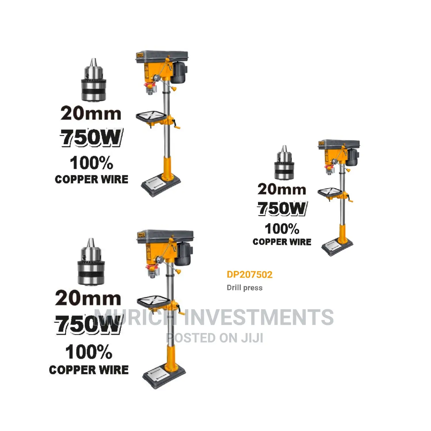 Electric Drill Press 750W 20mm