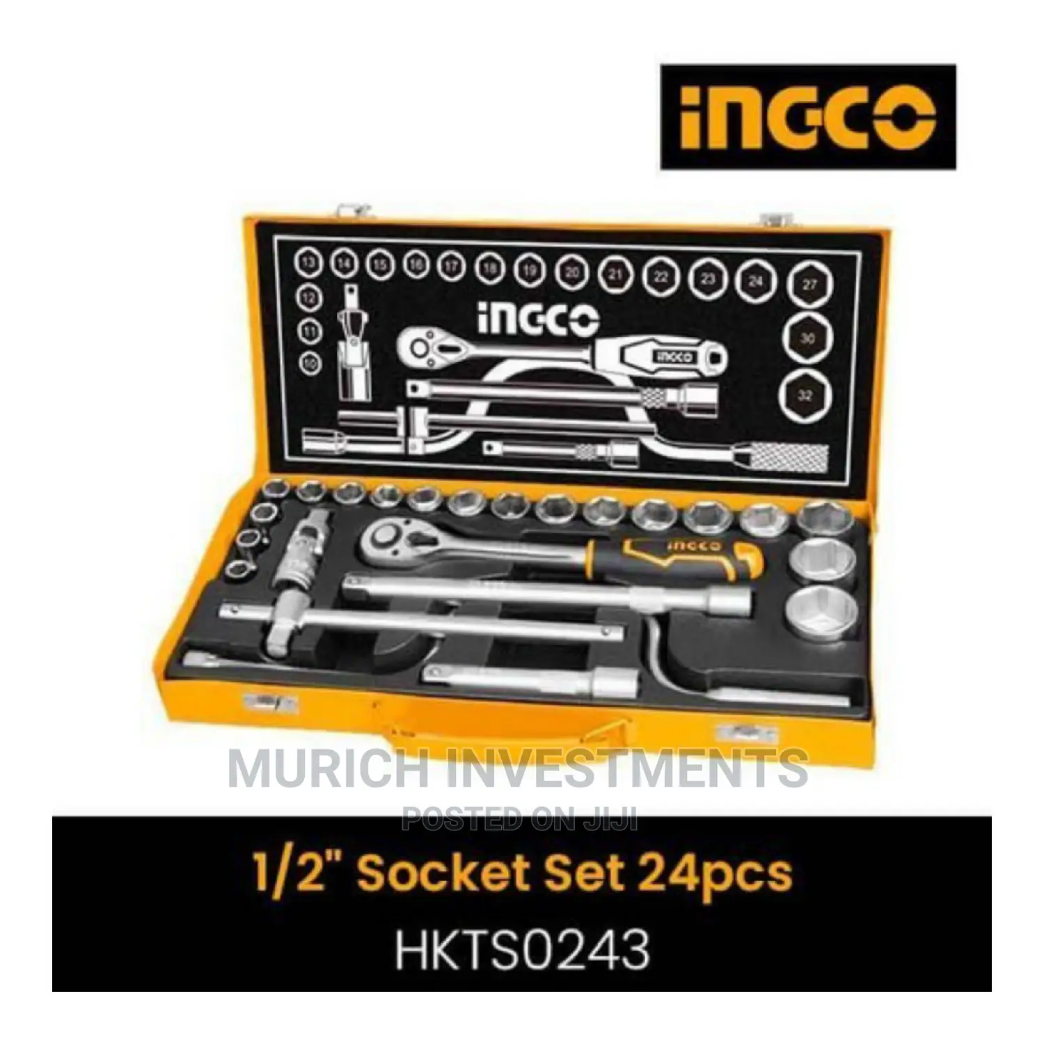 24 PCS 1/2" Socket Set INGCO HKTS0243